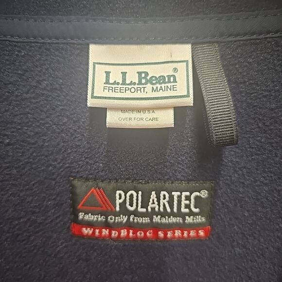 Vintage L.L. Bean Mens Fleece Vest Sz XL Polartec Windbloc Red Made In USA - Picture 2 of 9